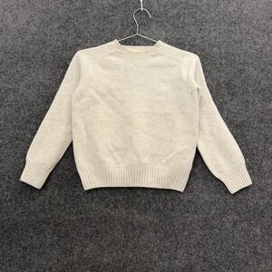 Filson Made In Scotland Sweater Women's XS Light Gray Wool Knit Pullover